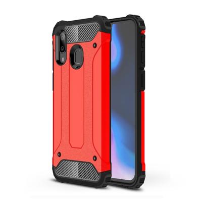Magic Armor TPU + PC combinatie Case voor Galaxy A40 (rood)