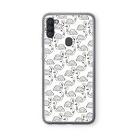 Zwanen: Samsung Galaxy A11 Transparant Hoesje