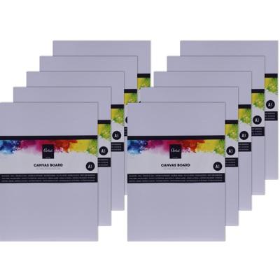 Artist en Co - 10x - A3 formaat schildersdoek / schilderskarton - wit - canvas - 40 x 30 cm Artist en Co - 10x - A3 formaat schildersdoek / schilderskarton - wit - canvas - 40 x 30 cm
