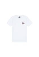 Malelions Junior Split T-Shirt Wit / Rood-116 maat 116