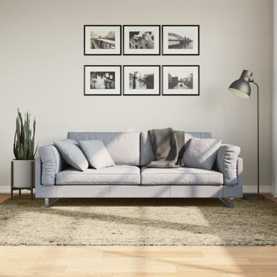VidaXL Vloerkleed pamplona shaggy hoogpolig modern 160x230 cm goud