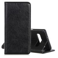 Magnetische retro Crazy Horse textuur horizontale Flip lederen case voor Galaxy S10 5G met houder & kaartsleuven & fotolijstjes (zwart)
