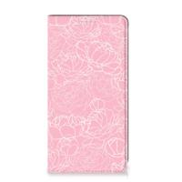 Samsung Galaxy A53 Smart Cover White Flowers