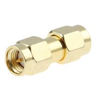 Vergulde SMA mannetje naar SMA mannetje Adapter