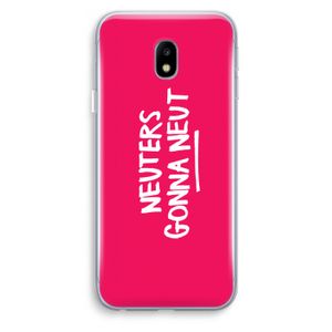 Neuters (roze): Samsung Galaxy J3 (2017) Transparant Hoesje