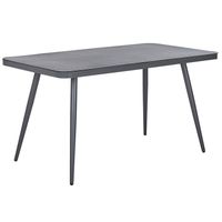 Beliani LIPARI - Tuintafel-Grijs-Aluminium - thumbnail