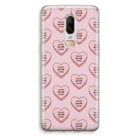 Chicks before dicks: OnePlus 6 Transparant Hoesje