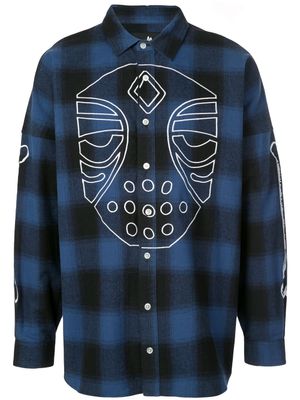 Haculla chemise à carreaux Masked - Bleu
