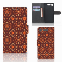 Sony Xperia XZ1 Telefoon Hoesje Batik Brown - thumbnail