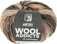 Lang Yarns Artsy 006 Olijf/Beige/Blauw