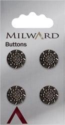 Milward Knoop Metaal Zon 12mm (4 stuks)