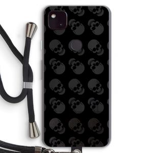 Musketon Skulls: Pixel 4a 5G Transparant Hoesje met koord