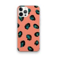 Pink Cheetah: iPhone 12 Pro Max Transparant Hoesje