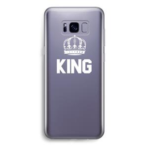 King zwart: Samsung Galaxy S8 Transparant Hoesje