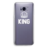 King zwart: Samsung Galaxy S8 Transparant Hoesje - thumbnail