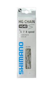 Shimano HG40 Ketting 6/7/8v 116 Schakels Grijs