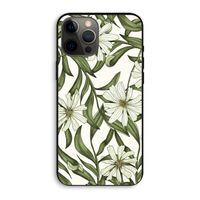 Wit bloemenpatroon: iPhone 12 Pro Max Biologisch afbreekbaar hoesje
