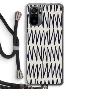 Marrakech Zigzag: Xiaomi Redmi Note 10 Pro Transparant Hoesje met koord