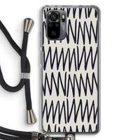Marrakech Zigzag: Xiaomi Redmi Note 10 Pro Transparant Hoesje met koord