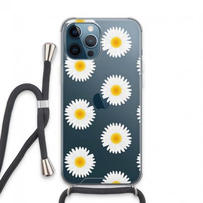 Margrietjes: iPhone 13 Pro Max Transparant Hoesje met koord