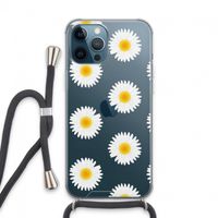Margrietjes: iPhone 13 Pro Max Transparant Hoesje met koord