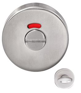 Wc garnituur alu 50 mm rond 9400F1