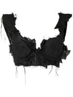 Natasha Zinko haut bustier à bords francs - Noir - thumbnail