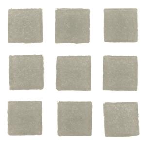 Glorex Hobby - mozaiek stenen/steentjes - zilvergrijs - 30x stuks - 20 x 20 x 2 mm - knutselen