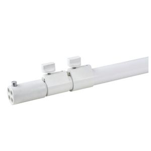 Showtec Uitschuifbare staander voor het Pipes & Drapes systeem, 180-400 cm, wit
