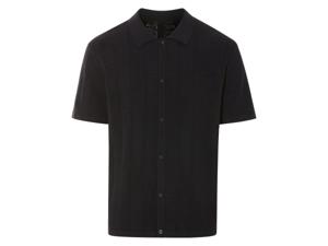 LIVERGY Heren overhemd (Zwart, XL)