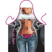 Verkleedkleding schort Lady Tattoo - thumbnail