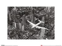 Kunstdruk Time Life Dc-4 Over Manhattan 30x40cm
