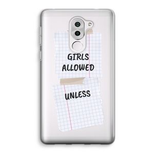 No Girls Allowed Unless: Honor 6X Transparant Hoesje