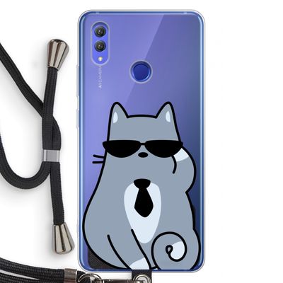 Cool cat: Honor Note 10 Transparant Hoesje met koord