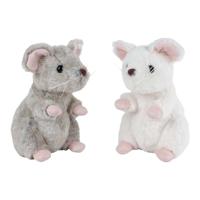 Take Me Home muis pluche zittend - 19cm