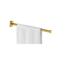Handdoek rek Alonzo | Wandmontage | 5.5 cm | Enkel | Messing geborsteld - thumbnail