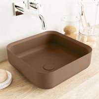 MONDIAZ BINX Waskom solid surface 36cm kleur Rust / Rust MONDIAZ BINX Waskom solid surface 36cm kleur Rust / Rust