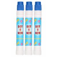 Bingostift met dikke punt - 3x - kleur blauw - Marker om nummers aan te stippen - Spel