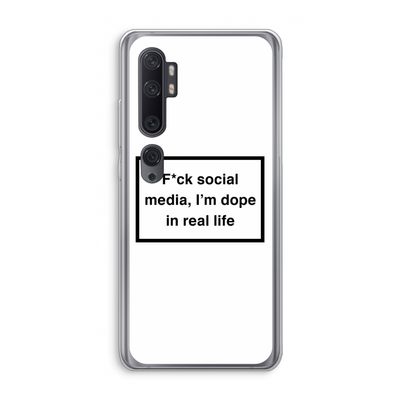 I'm dope: Xiaomi Mi Note 10 Transparant Hoesje