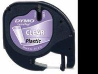 Dymo Letratag tape transparant (1 st)