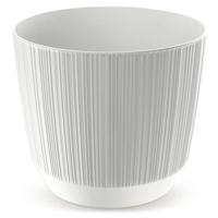 Prosperplast Plantenpot - stripe - wit - D17xH15 cm