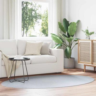 Tapijt HUARTE Grijs 140 x 200 cm Polyester