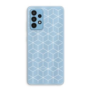 Zwart-witte kubussen: Samsung Galaxy A52 Transparant Hoesje