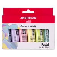 Bruynzeel Amsterdam standard series acrylverf pastel set 20ml, 6dlg.