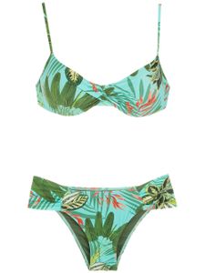 Lygia & Nanny bikini Vitória à imprimé tropical - Vert