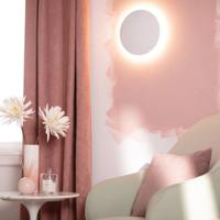 Wandlamp rond wit &apos;Ayla&apos; groot rond led modern 26 cm
