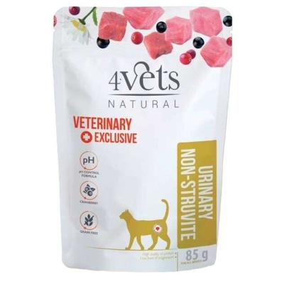 4VETS Natural Urinary Non-struvite - nat kattenvoer - 85g