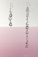 Oorbellen love explosion - BLACK - U