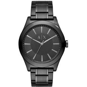 Horlogeband Armani Exchange AX2326 Staal Zwart 22mm