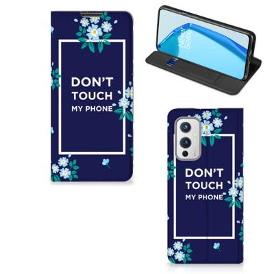 OnePlus 9 Design Case Flowers Blue DTMP OnePlus 9 Design Case Flowers Blue DTMP